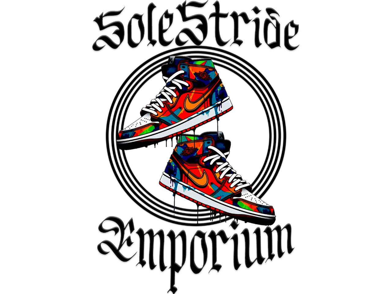 SoleStride Emporium logo design